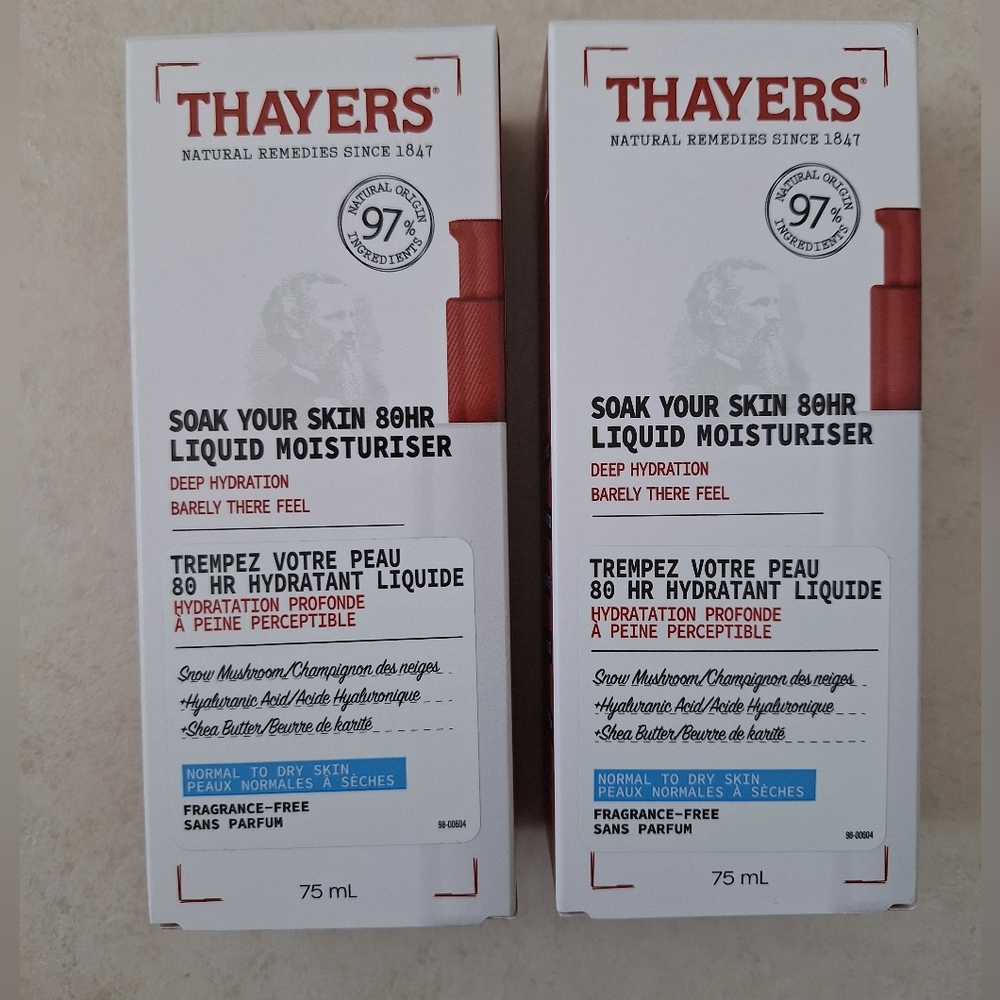 NEW! THAYERS Soak Your Skin 80HR Moisturizer with Hyaluronic Acid, Snow Mushroom